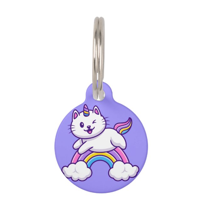 Cute Cat Pet Tag (Front)