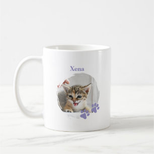 Cute Cat pet with customized name Coffee Mug