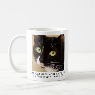 Cute Cat Photo Personalised Coffee Mug