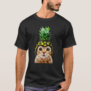 Cute Cat Pineapple Helmet Dad dy Mum my Boy Girl T-Shirt