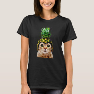 Cute Cat Pineapple Helmet Dad dy Mum my Boy Girl T-Shirt