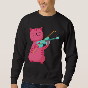 Cute Cat Playing the Violin Sweatshirt