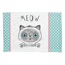 Cute Cat, Polka Dots, Paws MEOW