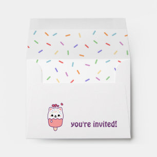 Cute Cat Popsicle Envelopes