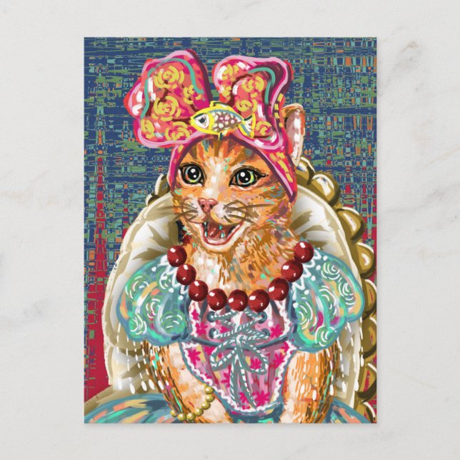 Cute Cat Postcard (Front)
