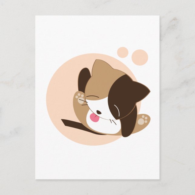 Cute Cat Postcard (Front)