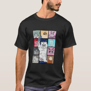 Cute Cat Purring In My Lap Cause It Loves Me Cat L T-Shirt