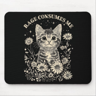 Cute cat rage consumes funny sarcastic kittenCute Mouse Pad