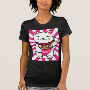 Cute Cat Ramen Anime Kawaii Teen gift teens  T-Shirt