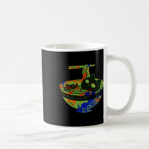 Cute Cat Ramen Noodle Bowl Spicy Noodles Tie Dye R Coffee Mug