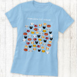 Cute Cat Rescue Personalised T-Shirt<br><div class="desc">A fun pattern of lots of adorable little kitty cats.  Change the name of the animal rescue organisation to customise.  Original art by Nic Squirrell.</div>