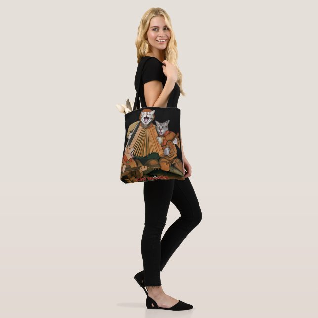 Cute Cat Scouts Accordion Band Tote (On Model)