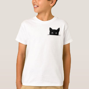 Cute Cat Shirt, Cat Hiding in Pocket Shirt