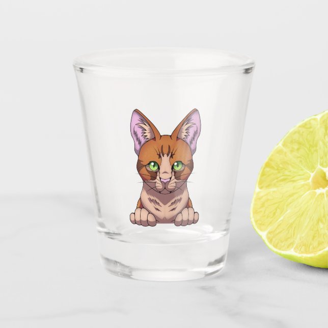 Cute Cat Shot Glass (Front)