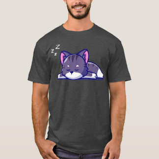 Cute Cat Sleeping Cartoon1 T-Shirt