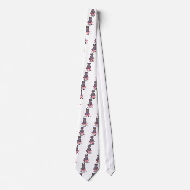 Cute Cat Smile Tie (Front)