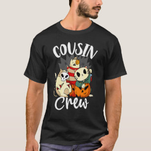 Cute Cat Squad Halloween Matching Brother Sister C T-Shirt