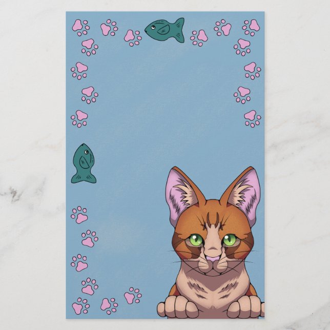 Cute Cat Stationery (Front)