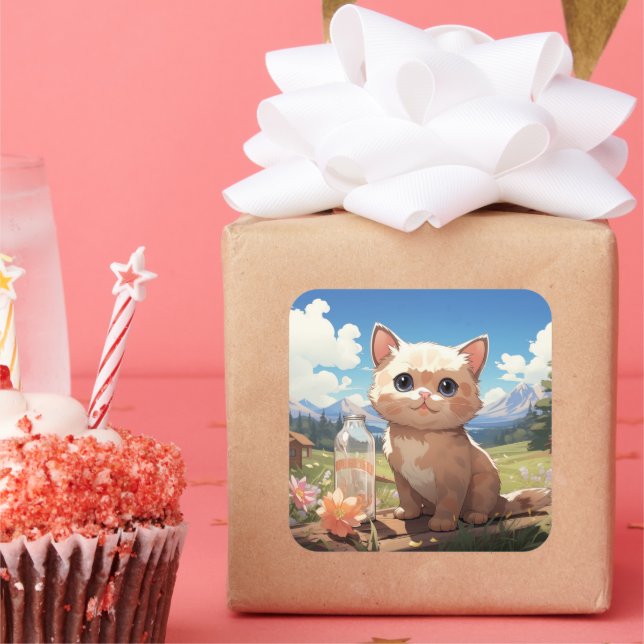 Cute cat sticker (Party)