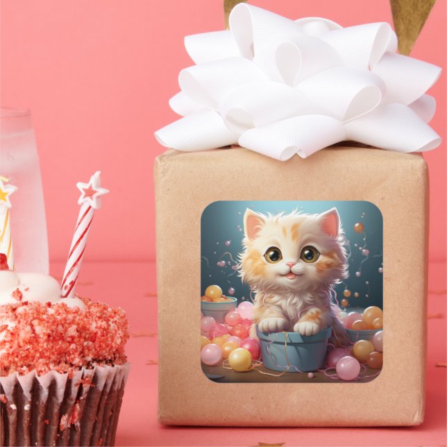 Cute cat sticker (Party)