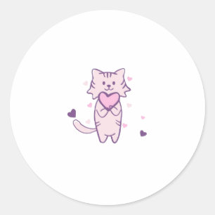 Cute Cat Sticker – Aesthetic Pet Lover Design