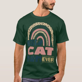 Cute Cat Stuff Animal Leopard Rainbow Best Cat Mum T-Shirt