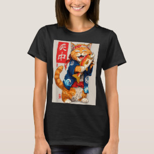 Cute Cat Sushi Japanese Food Anime Graphic Tees Me