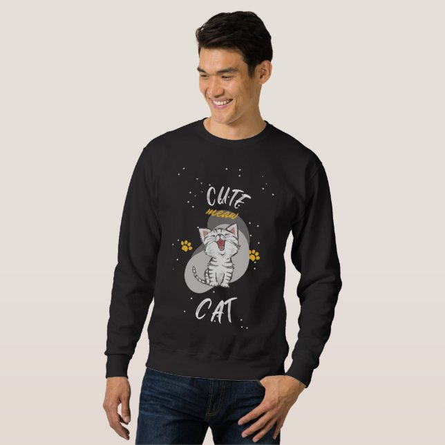Cute Cat Sweatshirt (Front Full)