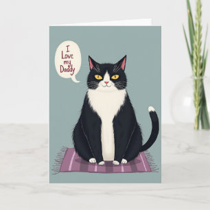Cute Cat Sweet Fathers Day Card