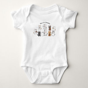 Cute Cat Symphony Band Baby Bodysuit