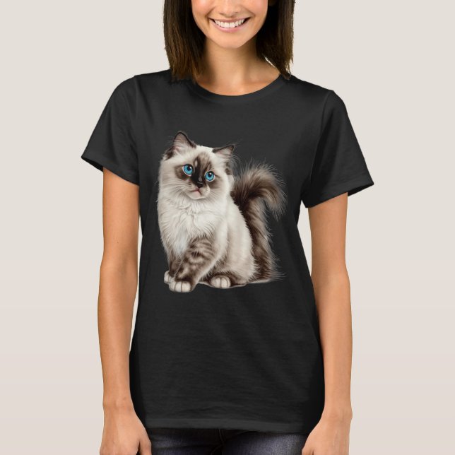 Cute Cat Tee Cat Mum Cat Dad (Front)