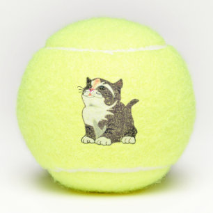 Cute Cat Tennis Balls