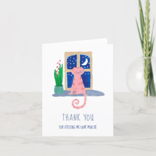 Cute Cat Thank You for Feed Me