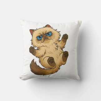 Cute Cat Throw Pillow