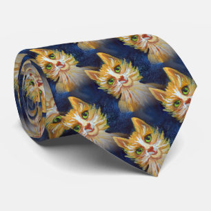 Cute Cat  Tie