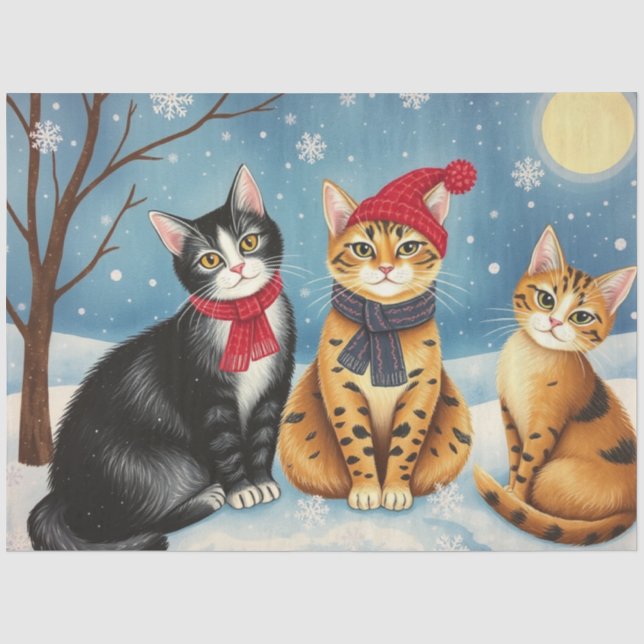 Cute Cat Tissue Paper (Front)