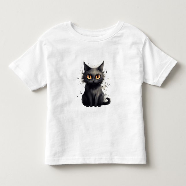 Cute Cat Toddler T-Shirt (Front)