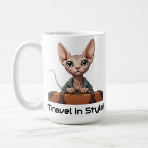 Cute Cat Traveler – Gift for Cat Lovers Coffee Mug