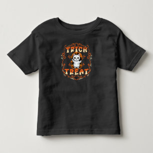 Cute Cat Trick or Treat Halloween Toddler T-Shirt