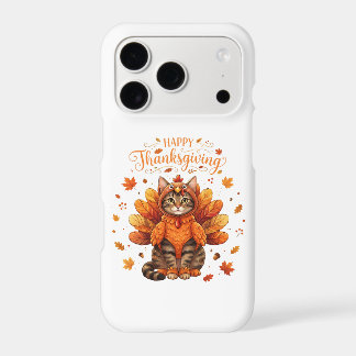 Cute Cat Turkey Happy Thanksgiving Fall Meow Cat 