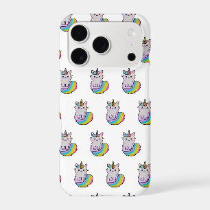 Cute cat unicorn rainbow