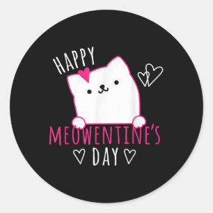 Cute Cat Valentines Day Shirt For Girls Kitty Quot Classic Round Sticker