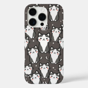 Cute Cat Vibes iPhone 16 Pro Case