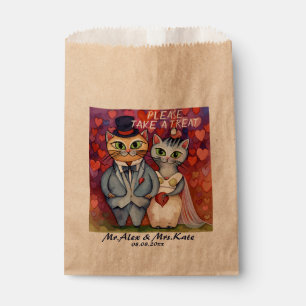 Cute Cat Wedding Favour Bag