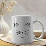 Cute Cat Whiskers Coffee Mug<br><div class="desc">Adorable cat whiskers design.</div>