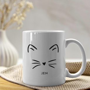 Cute Cat Whiskers Coffee Mug