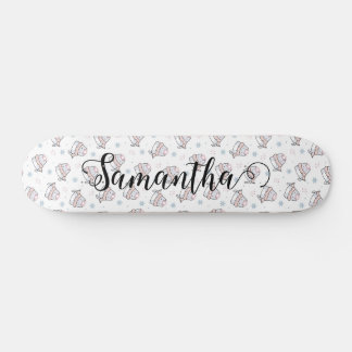 Cute Cat Winter Christmas Pattern Custom Skateboard