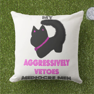 Cute cat with attitude cushion