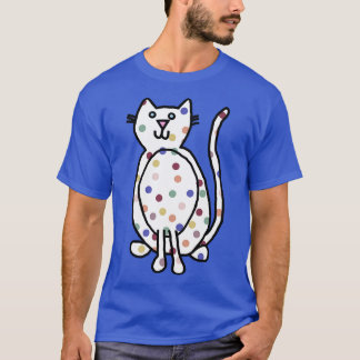 Cute Cat with Balanced Spots T-Shirt