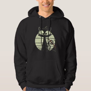 Cute Cat With Bow And Arrow Archer Cat Hoodie